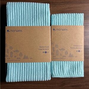 Kitchen cloth set by Norwex sea mist